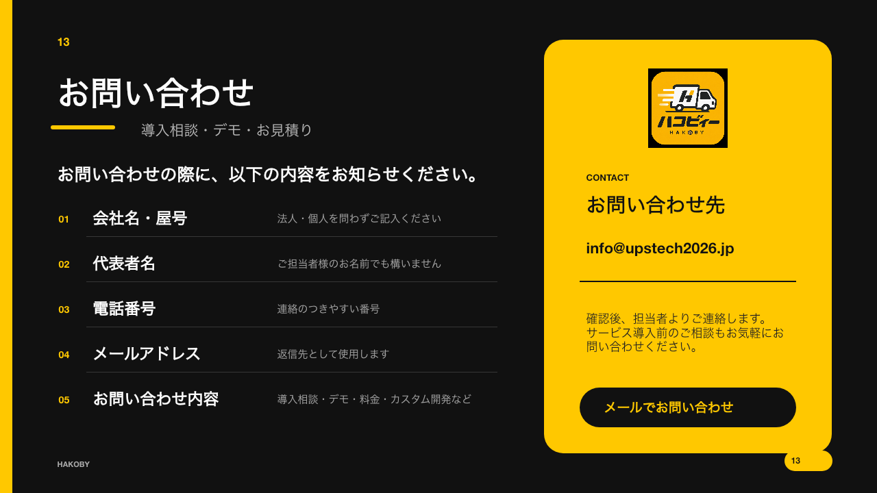お問い合わせ